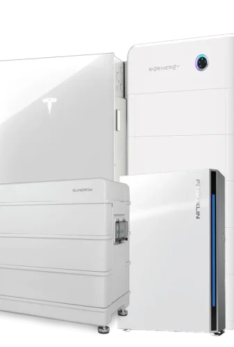 Range of home solar battery storage units